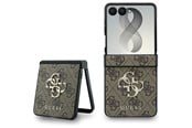 Mobil - Deksel og etui - GUESS Big 4G Logo Case for Samsung Galaxy Z Flip 8 - Brown - 3666339662769