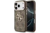 Mobil - Deksel og etui - GUESS 4G Big 4G Classic Logo Case for iPhone 17 Pro / 18 Pro - Brown and Gold - 3666339651060