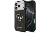 Mobil - Deksel og etui - GUESS 4G Big 4G Classic Logo Case for iPhone 17 Pro / 18 Pro - Black and Gold - 3666339650988