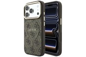 Mobil - Deksel og etui - GUESS Embossed 4G Classic MagSafe Case for iPhone 17 Pro Max / 18 Pro Max - Brown - 3666339655112