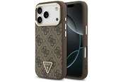 Mobil - Deksel og etui - GUESS 4G Triangle Logo MagSafe Case for iPhone 17 Pro / 18 Pro - Brown - 3666339676872