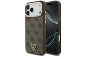 Mobil - Deksel og etui - GUESS 4G Triangle Logo MagSafe Case for iPhone 17 Pro Max / 18 Pro Max - Brown - 3666339676889