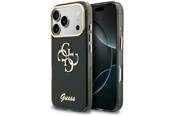Mobil - Deksel og etui - GUESS IML 4G Script Metal Case for iPhone 17 Pro Max / 18 Pro Max - Black - 3666339655877