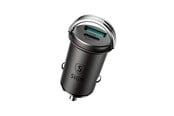 Lading av elbil - SiGN Mini Car Charger USB & USB-C - PD & Q.C3.0 - 5A - 20W - Black - SN-A45