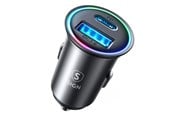 Lading av elbil - SiGN Mini Metal Car Charger 60W - with USB-C & USB-A - SN-CCN04