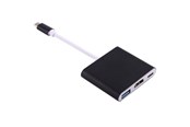 Skjermkabel - SiGN Adapter USB-C to HDMI - USB-A - USB-C - Black - PC0849B