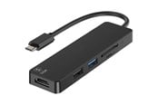 USB-hub - SiGN 5-in-1 USB-C adapter HDMI 4K MicroSD - max 15W - 5V - 3A - Black USB-hub - SN-0003