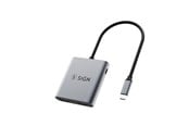 USB-hub - SiGN 2in1 Adapter - USB-C to 2x HDMI 2.0 + USB-C - 4K 100W PD USB-hub - SN-HUB-PD100W