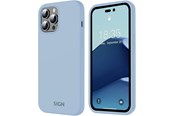 Mobil - Deksel og etui - SiGN Liquid Silicone Case for iPhone 14 Pro Max - Blue - SN-SIL14PMSafir