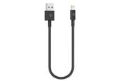 USB - SiGN USB cable with Lightning 2.4A - for iPhone & iPad - 25cm - Black - 13-1223
