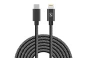 USB - SiGN USB-C to Lightning Cable 2.1A - 3m - Black - SN-3B
