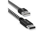 USB - SiGN Skin USB-C Cable 2.4A - 3m - Black/White - 2102452312KX91004068