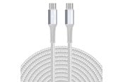 USB - SiGN USB-C to USB-C charging cable 60W/3A - 5m - White - SNCAB-CC5M