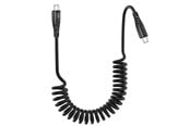 USB - SiGN 60W Coiled USB-C to USB-C Fast Charging Car Cable - Black - SNCAB-SPRING60W