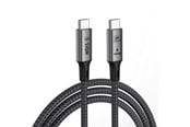 USB - SiGN USB4 Thunderbolt 4 USB-C to USB-C Cable - 40Gbps - 8K 60Hz - 100W - 1.8m - Black/Grey - SN-CC100W