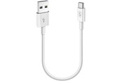 USB - SiGN USB-C Cable for Fast Charging 2.4A - 0.25m - White - SN-USBC025WHITE