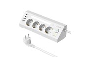 Mobil - Adaptere og ladere - SiGN fast charging desktop power strip 4-way/2x USB-A/2x USB-C 1.8m - white - SN-OP3436-H