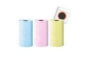 Papir, Fotopapir & Etiketter - SiGN Thermal Paper Roll with Colors for Mini Printer - 3 Rolls - 57*25mm - 5m - SN-MINIPP01F