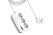 Smarthus - SiGN Smart WiFi Outlet 3xEU + 3xUSB - 1xUSB-C - 1.5m 30W - White - SNSM-WIFIPOWER