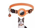 Mobil - Andre tilbehør - SiGN AirTag collar for dog & cat - Orange - SN-AIRHALSORG