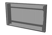 Veggmontering, AV-braketter & AV-møbler - Peerless AV Peerless-AV mounting kit - clean profile - for flat panel - black - TAA Compliant - Max 40.8 kg - recommended for 55" - EWL-55XE4F