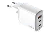 Mobil - Adaptere og ladere - CELLY [UPTC COLLECTION] power adapter - GaN - 2 x USB-C USB - 65 watt - UPTC1USB2USBC65
