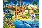 Puslespill - Larsen Puzzles Puslespill Dinosaurer - 57 brikker, Maxi (36.5x28.5 - NB3