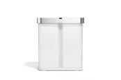 Avfallssortering - Simplehuman sensor avfallsbøtte for kildesortering – 58 L – hvit - ST2052