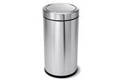 Avfallssortering - Simplehuman avfallsbøtte med vippelokk – 55 L – børstet rustfritt stål - CW1442