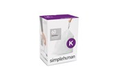Rengjøring - Simplehuman kode K foringer, pakke med 60, hvit - CW0260