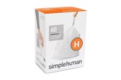 Rengjøring - Simplehuman kode H foringer, pakke med 60, hvit - CW0258