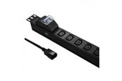 Strømkabel (ekstern) - Qoltec Overspenningsvern 53999 strømskinne - 8 x IEC C13 - 3500 W - 1U 19-inch - 53999