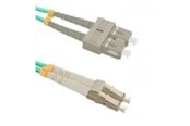 Nettverksadapter - Qoltec Patchkabel 54348 - LC/UPC til SC/UPC - 1 m - OM4 50/125 µm dupleks - LSZH Mint - 54348