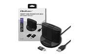 Kabinett tilbehør (kjølepasta mv.) - Qoltec SCR-0632 Smartkortleser - USB 2.0 - Svart - 50632