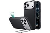 Mobil - Deksel og etui - ESR Leather Kickstand MagSafe Case for iPhone 18 Pro Max / 17 Pro Max - Black - 4894240304181