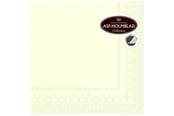Kjøkkentilbehør - Asp-Holmblad Servietter ”CREME” - 91010