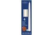 Dekorasjon - Asp-Holmblad Kronelys hvitt - 72233