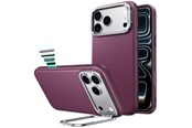 Mobil - Deksel og etui - ESR Atelier Kickstand MagSafe Case for iPhone 18 Pro / 17 Pro - burgundy - 4894240303962
