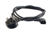 Strømkabel (intern) - C2G 1m 18 AWG UK 90° Power Cord (IEC320C13R to BS 1363) - power cable - power IEC 60320 C13 to BS 1363 - 1 m - C2G82035