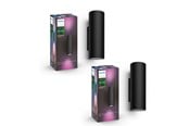 Smarthus - Philips Hue Appear Sort – Dobbel vegglampe-pakke - 8500993
