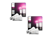 Smarthus - Philips Hue Color A60 Pære – 1100 Lumen – 4-pakning - 8501001