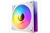 Kabinettvifte - DUTZO INF 120 PWM ARGB Reverse (2-pack) - Kabinettvifte - 120mm - Hvit med RGB-lys - 28 dBA - 8501029