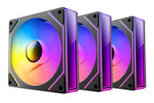 Kabinettvifte - DUTZO INF 120 PWM ARGB (3-pack) - Kabinettvifte - 120mm - Svart med RGB LED-lys - 28 dBA - 8501027