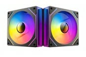 Kabinettvifte - DUTZO INF 140 PWM ARGB (2-pack) - Kabinettvifte - 140mm - Svart med RGB LED-lys - 28 dBA - 8501027