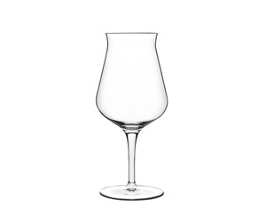 Ølglass med stett.
