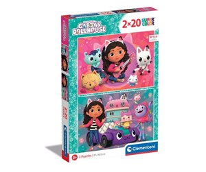 Clementoni Puzzle Gabby's Dollhouse 2x60st. Gulv | Billig