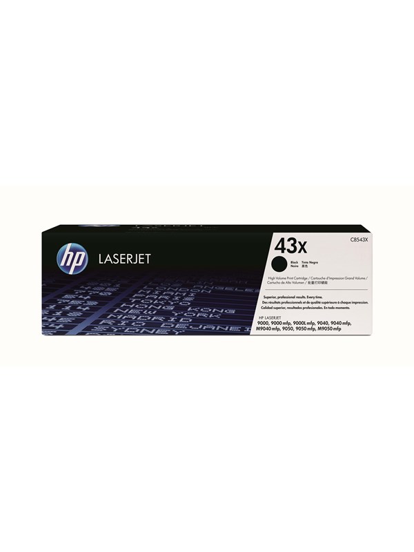 HP 43X / C8543X - Black Laser Toner - Laser toner Svart