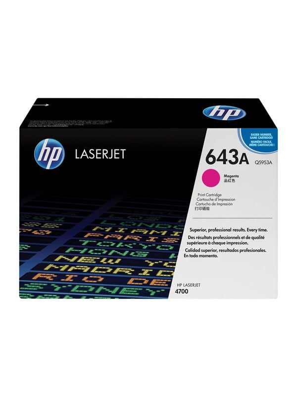 HP 643A / Q5953A Magenta Toner - Laser toner Rød