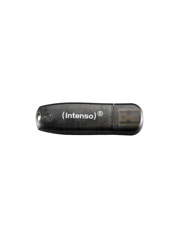 Intenso Rainbow Line USB Drive - Svart - 16GB - Minnepenn