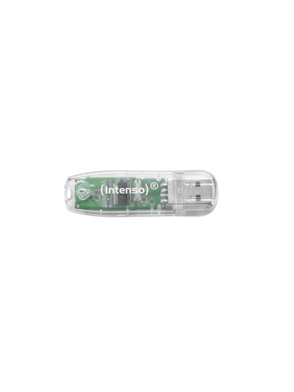 Intenso Rainbow Line USB Drive - Hvit - 32GB - Minnepenn